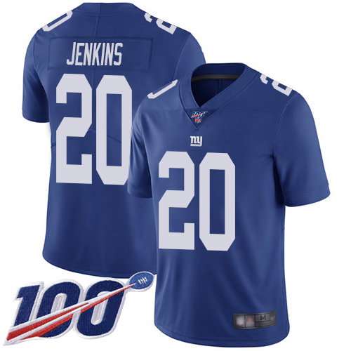 Men New York Giants #20 Janoris Jenkins Royal Blue Team Color Vapor Untouchable Limited Player 100th Season Football NFL Jersey
